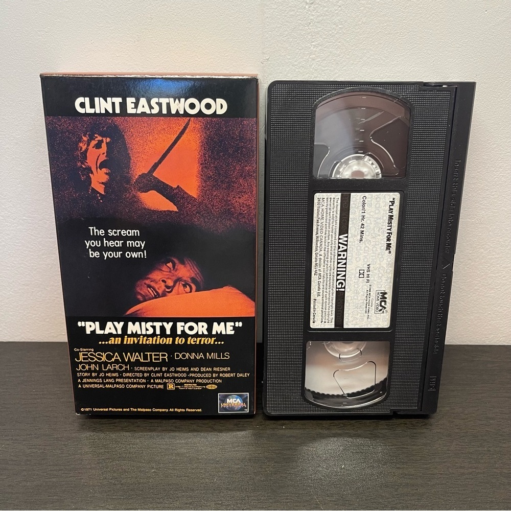 Play Misty for Me (VHS, 1995) Excellent Shape - Clint Eastwood - Tested